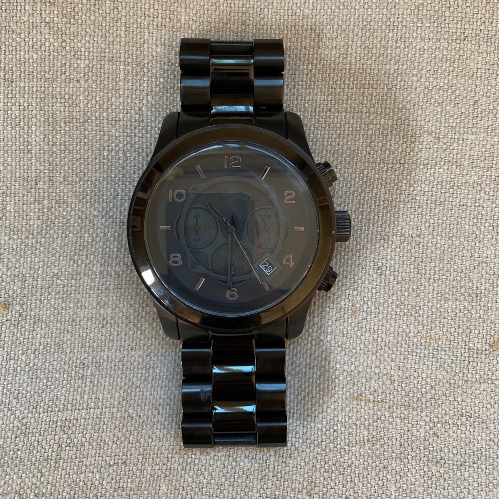 Michael Kors Men's Runway Black Watch 45mm MK8157